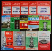 Collection of FAC Final match programmes 1963, 1964, 1966, 1967, 1968, 1969, 1971, 1974, 1975; Daily