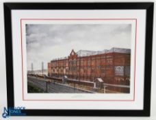 Framed and glazed 730mm x 650mm Art Print 1935 Home of Manchester United August 1935 by Dave Wheldon