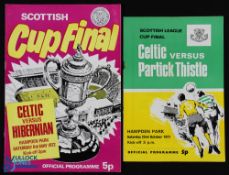 1971/72 Scottish League Cup Final Celtic v Partick Thistle match programme 23 October 1971; Scottish