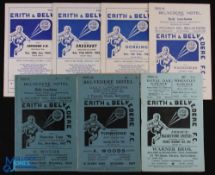Selection of Erith & Belvedere FC home match programmes 1950/51 Maidstone Utd (Boxing Day), 1956/