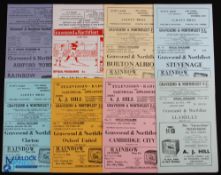 Selection of Gravesend & Northfleet home match programmes 1955/56 Llanelly, 1959/60 Cambridge