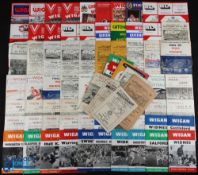 Rugby League Programmes 1948-1983 Wigan (72): A good large collection to include a good 1948 Wigan v