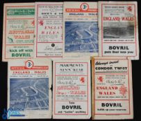1946-51 Wales & England etc Rugby Programmes (7): Possible bargain bundle? The issues at Twickenham,