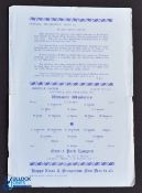 1951/52 Wycombe Wanderers v Queens Park Rangers friendly match programme 22 December 1951; single