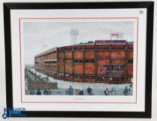 Framed and glazed 830mm x 650mm Art Print limited edition Manchester Utd Old Trafford Stadium 7