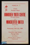 1969 (Croeso '69) Hawarden Youth Centre v Manchester Utd youth (Alan Gowling, Tony Whelan, Ian