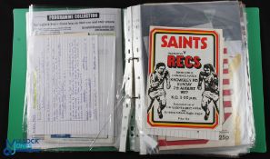 Rugby League Significant Programmes, Magazines etc (26): 22 interesting issues, first & last