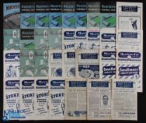 Collection of Manchester City home match programmes 1944/45 Stockport County, Bury, 1945/46