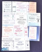 1970s Manchester United Football Away Tickets, to include Divisions 1 and 2, Challenge Cup semi-