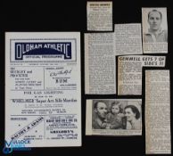 1951/52 Oldham Athletic v Chester Div. 3 (N) match programme 19 January 1952; record 11-2 score