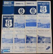 Selection of Dundee home match programmes 1956/57 Motherwell (SLC), 1958/59 Queen of the South (SLC)