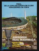 1983 European Cup Winners Cup Final Real Madrid v Aberdeen at Goteborg 11 May 1983 match