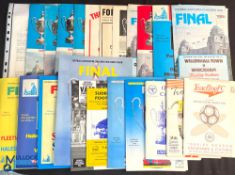 Collection of FA Challenge Vase match programmes 1975 Final Epsom & Ewell v Hoddesdon Town; s/f's