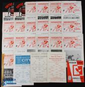 Collection of Manchester Utd FAYC home programmes 1960/61 Bradford City, Sunderland, away at Preston
