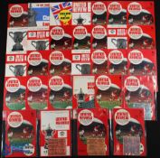 1969/70 Manchester Utd complete season homes programmes nos. 1-28 inclusive, match tickets