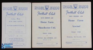 1959/60 Home Farm Youths v West Germany Youths (14 September), v Manchester Utd Youths (26