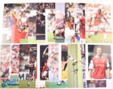 Twenty Arsenal Football Club hand signed photographs, including Arsene Wenger, Alan Ball, Willian