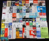 Friendlies Football programmes Collection dating from 1950s and onwards to include British and