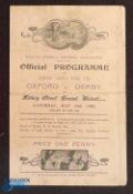 1908 English schools FA schools shield Cup Final Oxford schools v Derby schools 2 May 1908 at