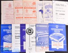 Collection of Peterborough Utd programmes homes 1957/58 The Army (Bobby Charlton, Cliff Jones, Gerry
