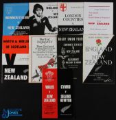 1978 NZ in the UK Rugby Programmes (9): v Monmouthshire, Midlands, S/SW England, London Counties,