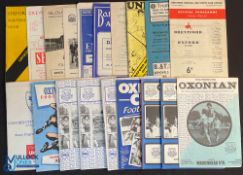 Selection of Headington Utd aways 1954/55 Gloucester City (SLC), 1958/59 Maidenhead Utd (FAC),