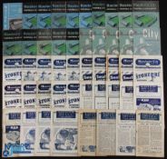 Collection of Manchester City home programmes 1944/45 Wrexham, Liverpool, 1945/46 Bolton