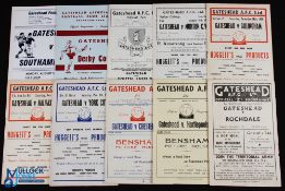 Selection of Gateshead home programmes 1949/50 Rochdale, 1951/52 Hartlepools Utd, 1953/54