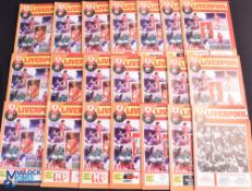 Collection of Liverpool FC match programmes FAC s/f's 1977 v Everton, 1979 Manchester Utd, 1980
