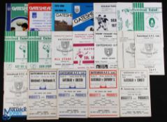 Selection of Gateshead home programmes 1957/58 Hartlepools Utd, 1958/59 Chester, Coventry City,