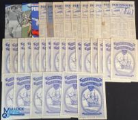 Collection of Portsmouth home programmes 1948/49 Charlton Athletic, Aston Villa, 1949/50 Wolves,
