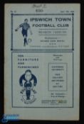 Pre-War 1935/1936 Ipswich Town v Harwich & Parkeston Eastern Counties league 13 April 1936 match