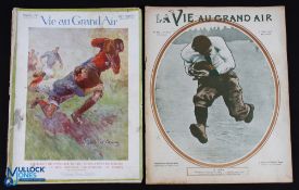 1905/20 French Periodicals inc Rugby, Colour & B/W (2): Those distinctive, large, stylish French