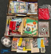 Football Memorabilia Ephemera, a good mixed lot to include 1966 World Cup newspaper cuttings,