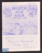 1945/46 FAC Brighton & Hove Albion v Derby County Cup tie at the Goldstone 9 February 1946; small,