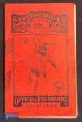 At Arsenal: Islington Boys v Edmonton Boys programme 22 January 1938, Star Shield 3rd round;