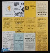 Selection of Crook Town home match programmes 1949/50 Yorkshire Amateurs (FAAC), 1951/52 Romford (