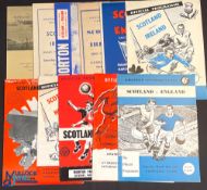 Selection of Scotland 'amateur' home match programmes 1952 Ireland, 1954 Ireland (small mark),