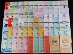 Collection of Darlington match programmes 1954/55 Hartlepools Utd (FAC 2nd replay at Middlesbrough