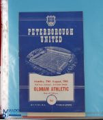 Complete collection of 1964/65 Oldham Athletic away programmes Div. 3 league (24) including Barnsley