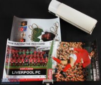 Period Football Poster, to include George Best, Bobby Charlton, Arsenal team photo c1970, Gordon