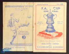1950/51 FAC s/f at Hillsborough match programme, Newcastle Utd v Wolverhampton Wanderers 10 March