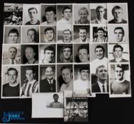 A good collection of 1960 b&w Footballer Press Photographs, most are postcard size photographs