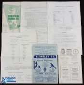 Selection of Ulysses FC (formed in 1958 by Ex-London University members) away match programmes