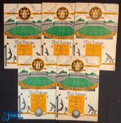 Selection of 1951/52 Wolverhampton Wanderers home reserves Central League games v Stoke City, v