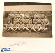 A black and white original photograph by Wilkes & Son of the Wolverhampton Wanderers 1948/49 squad