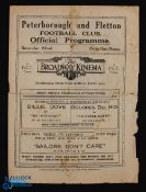 Pre-War 1928/1929 Peterborough Utd v Folkstone Southern League match programme 22 December 1928; 4