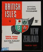 1971 British & I Lions v NZ Final Test: Fine example of the large detailed Auckland issue for the