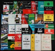 1960-2000 'Major' Tourists in Wales etc Rugby Programmes (26): NZ v Monmouthshire (Laminated covers)