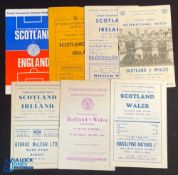 Selection of Scottish international schools match programmes to include 1949 Ireland v Scotland (